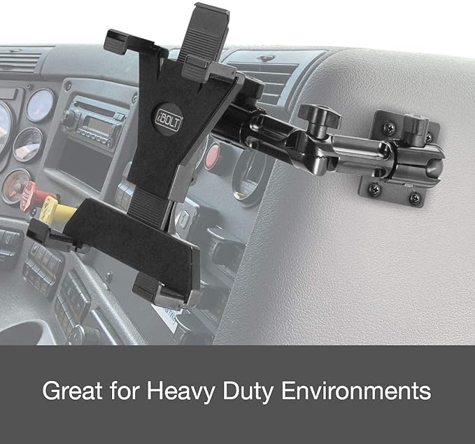 iBolt TabDock FixedPro 360 -Heavy Duty Metal 8" Multi-Angle Drill Base Mount for All 7" - 10" Tablets (iPad, Nexus, Samsung Tab) for Desks, Tables, Countertops : Great for Homes, Businesses, etc.