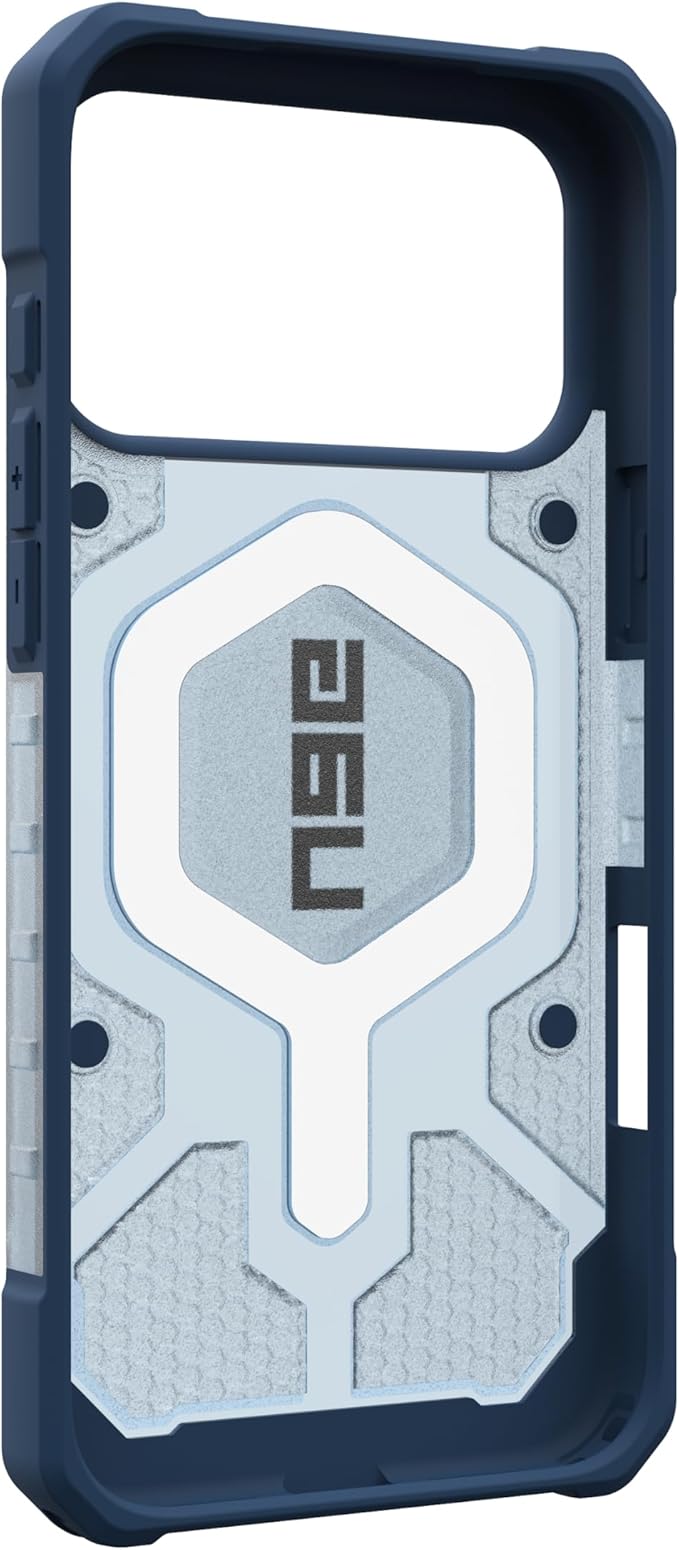 URBAN ARMOR GEAR UAG Designed for iPhone 17 Pro Max Case Pathfinder Clear + Wrist Lanyard Bundle - Compatible with MagSafe Military Grade Protective Cover, Blues