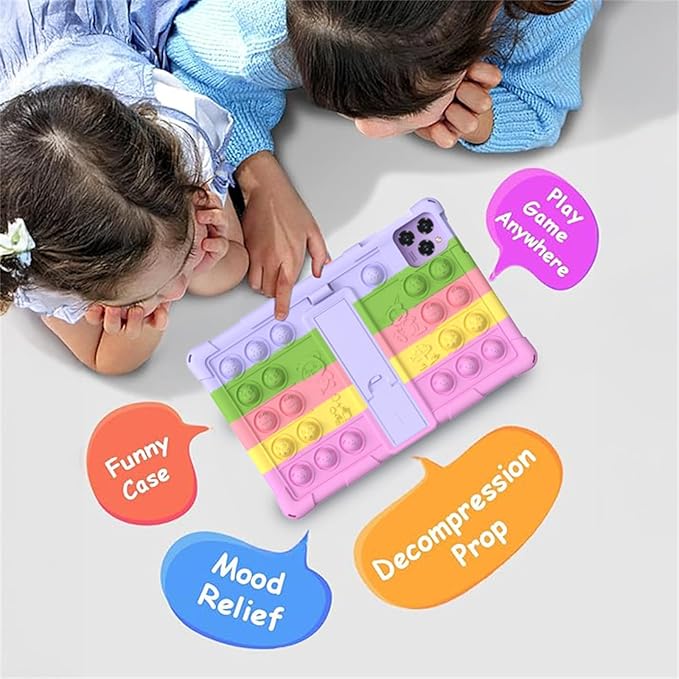 Case for Callsky-Tab Cpad 10/Aiprotablet K10/MEIZE D115 Tablet 10.1 inch, Stand Cover for WXUNJA ECOPAD 01/ZONKO D115//KADYBE D115/Tuotatop X13/Suicoey T618/YOBANSE T618 Tablet (Blue)