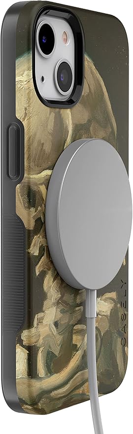 Casely iPhone 14 Case | After Hours | Van Gogh Skeleton | Compatible with MagSafe | Bold Protective Design