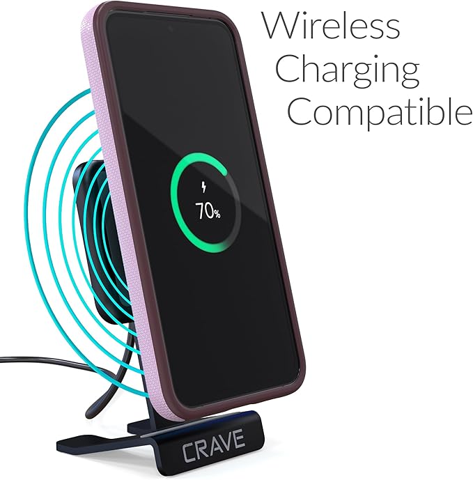 Crave Dual Guard Compatible with Samsung Galaxy S23 FE Case - Shockproof Protection with Dual Layer Design, Lilac