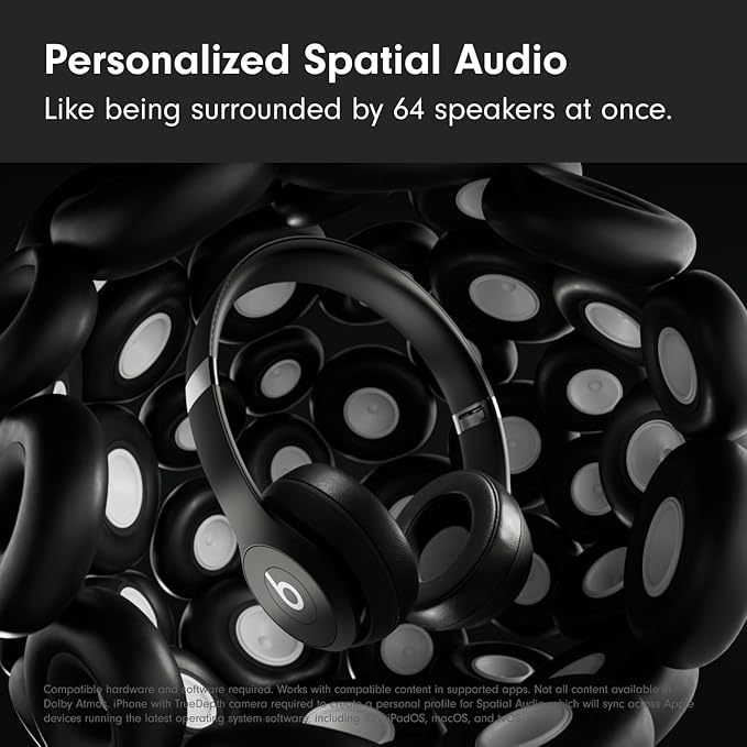 Beats Solo 4 Wireless Headphones with 20W Power Adapter - Matte Black