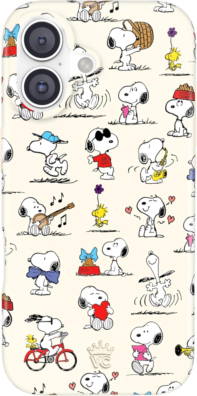 VELVET CAVIAR Case for iPhone 17 | Compatible with MagSafe | 10ft Drop Tested | Protective Designer Cases | Snoopy Moods