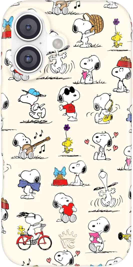 VELVET CAVIAR Case for iPhone 17 | Compatible with MagSafe | 10ft Drop Tested | Protective Designer Cases | Snoopy Moods