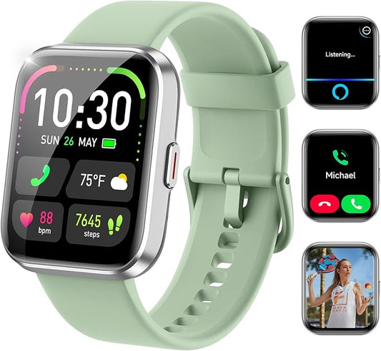 Smart Watches for Women and Men - Smart Watch Compatible for iPhone Android Phone,Alexa,Call & Notification Alerts,Heart Rate & Sleep Monitor,3 ATM Waterproof 1.83 Inches Fitness Tracker