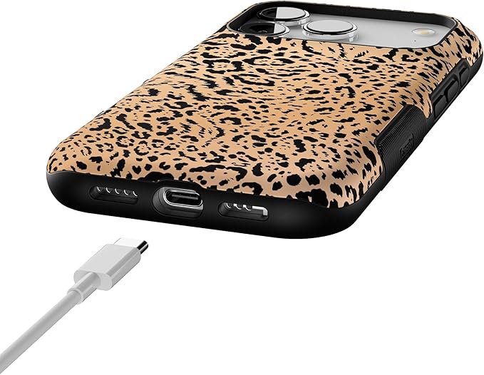Casely iPhone 17 Pro Case | Born to Be Wild | Jaguar Print | Bold Protective Design | Compatible with MagSafe