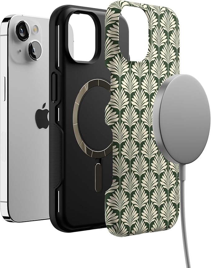 Casely iPhone 14 Case | Cabana Nights | The Boyfriend Collection | Bold Protective Design | Compatible with MagSafe