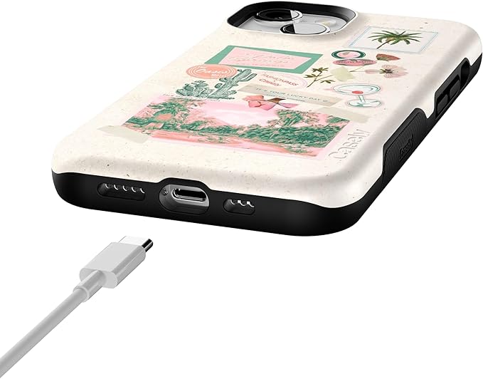 Casely iPhone 14 Case | Vintage Vacay | FashionPass x Casely | Compatible with MagSafe | Bold Protective Design