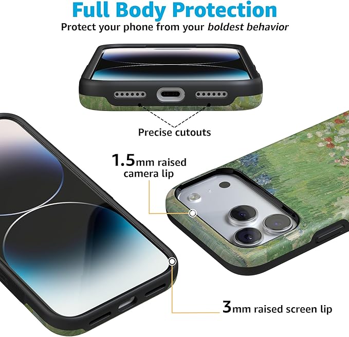 Casely iPhone 17 Pro Case | Vincent’s Admired Garden | Van Gogh Museum | Compatible with MagSafe | Bold Protective Design