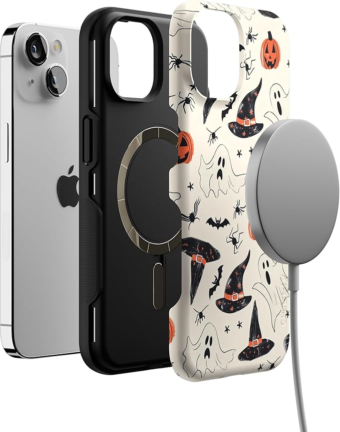 Casely iPhone 14 Case | Feeling Witchy | Haunted Halloween | Compatible with MagSafe | Bold Protective Design