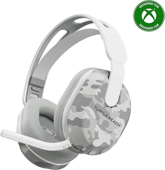 Turtle Beach Stealth 500 Wireless Gaming Headset Licensed for Xbox Series X|S, Compatible with Xbox One, Bluetooth, PC, Mobile, 40 Hr Battery, Memory Foam Cushions, Flip-to-Mute Mic – Arctic Camo