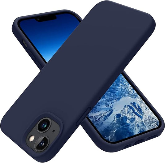 OTOFLY Designed for iPhone 14 Case, Silicone Shockproof Slim Thin Phone Case for iPhone 14 6.1 inch (Midnight Blue)
