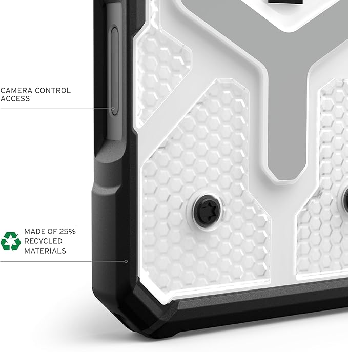 URBAN ARMOR GEAR UAG Designed for iPhone 16 Pro Max Case 6.9" Pathfinder Clear - Compatible with MagSafe Charging Rugged Shockproof Anti-Slip Military Grade Protective Cover, Ice