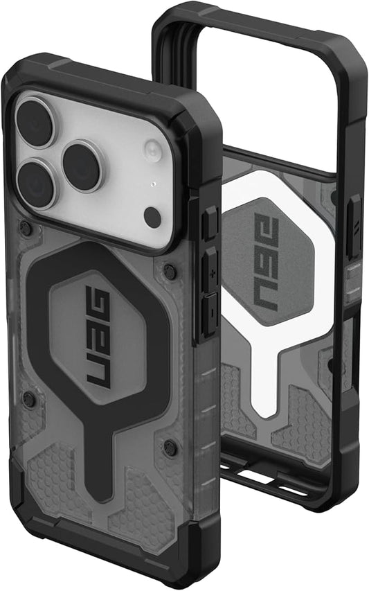 URBAN ARMOR GEAR UAG Designed for iPhone 17 Pro Case Pathfinder Clear - Compatible with MagSafe Military Grade Protective Cover, Ash/Black