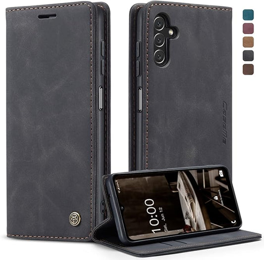 for Samsung Galaxy A14 4G/5G Case, Flip Wallet Leather Case with Card Holder Magnetic Closure Shockproof Kickstand Protective Phone Cases Cover for Galaxy A14 Phone Cover,Black