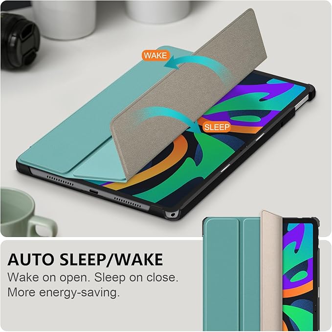 Case Compatible with Lenovo Tab M11 2023 TB-330FU / Lenovo Xiaoxin Pad 2024 TB-331FC 11 Inch Tablet,Slim Lightweight Trifold PC Cover with Auto Wake/Sleep Function,Green