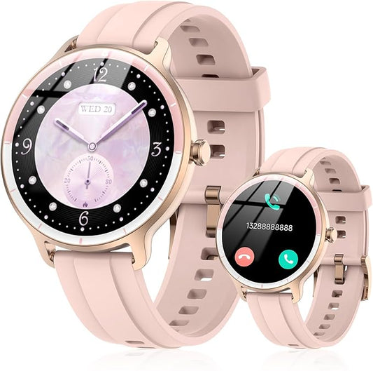 Smart Watch for Men Women(Answer/Make Calls), Smartwatch Built-in AI Voice, 1.27" HD Fitness Tracker with Heart Rate/Sleep/Step/SpO2 Monitor, 100+ Sports Modes, IP68 Waterproof Watch for Android iOS