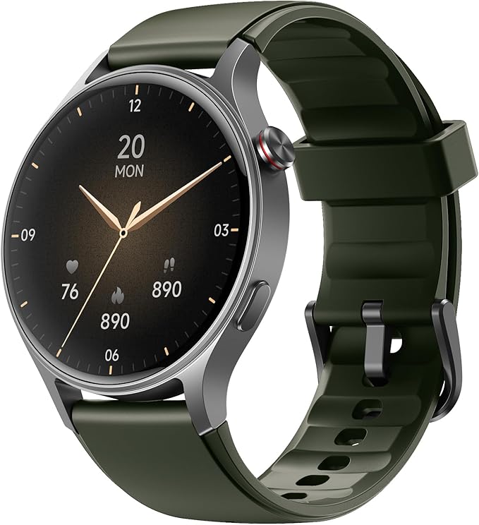 aeac Smart Watch for Women, AMOLED Ultra-Clear Screen Activity Trackers with Heart Rate/Sleep/SpO2 Monitor, Smartwatch for iPhone/Samsung/Android, 110+ Sport Modes (Army Green, S/M/L, Army Green)