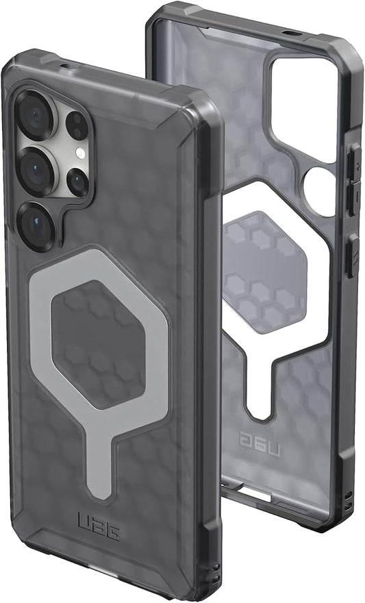 URBAN ARMOR GEAR UAG Designed for Samsung Galaxy S25 Ultra Case 6.9" Essential Armor - Compatible with Magnetic Charging Rugged Military Drop Tested Anti-Slip Protective Cover, Ash