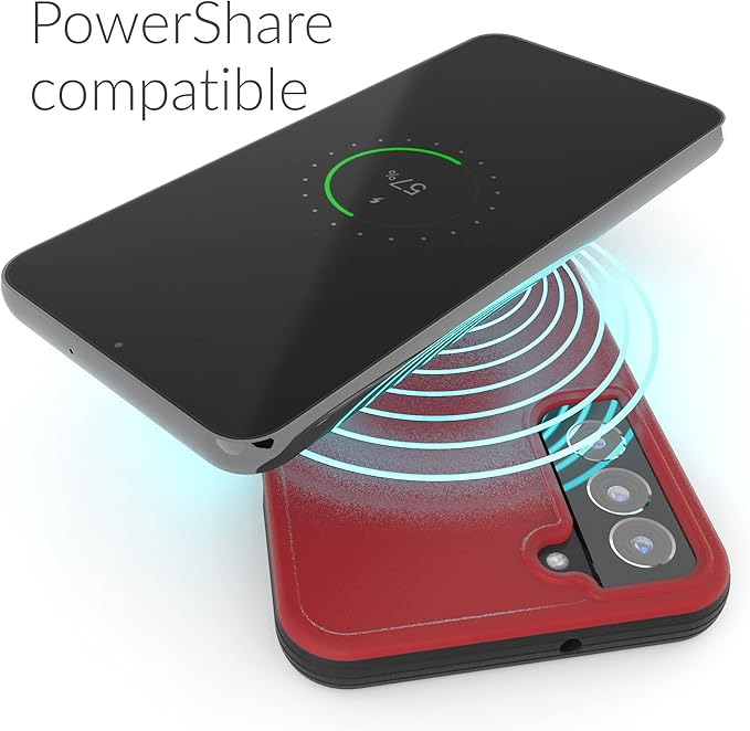 Crave Slim Guard for Galaxy S22+ Case, Shockproof Case for Samsung Galaxy S22+, S22 Plus (6.6 inch) - Red