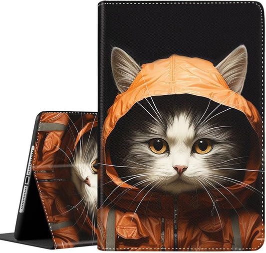 Case for Galaxy Tab A9 Plus ， Auto Sleep/Wake Multi-Angle Viewing Slim Folio Stand Cover for Samsung Galaxy Tab A9+/A9 Plus 11 Inch 2023 (SM-X210/X216/X218), Cute Cat