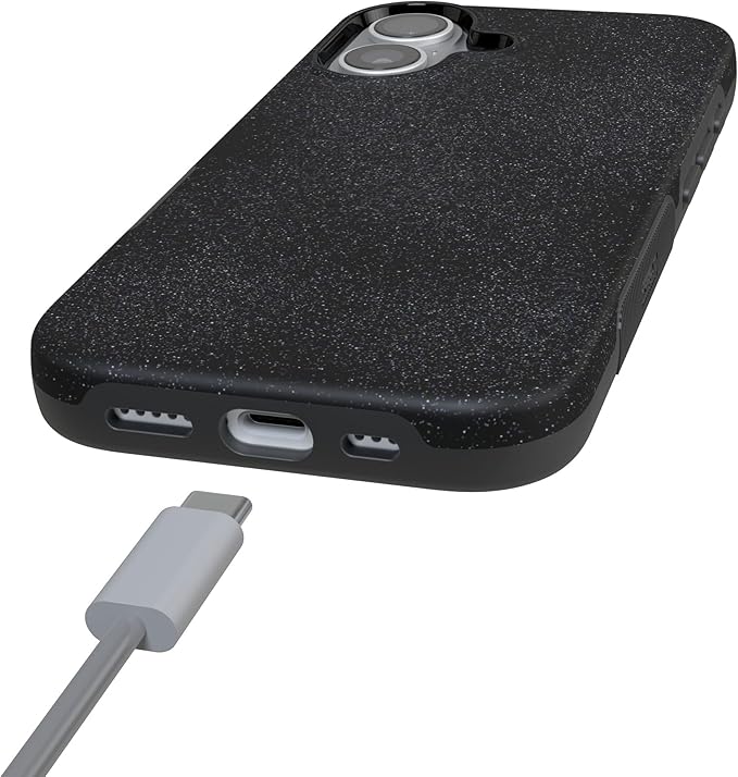 Casely iPhone 17 Case | Midnight Onyx | Black Shimmer | Compatible with MagSafe | Bold Protective Design