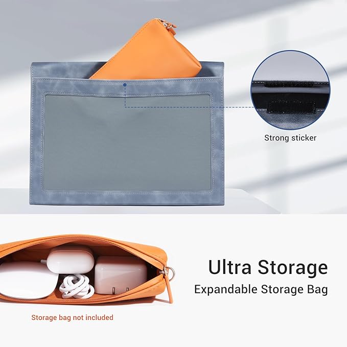 CoBak Case for Microsoft Surface Pro 12" (2025), Premium Business Cover with Multi-Angle Stand, Embedded Stylus Holder, Keyboard Support & Built-in Organizer – Tailored for Professionals,Navy Blue