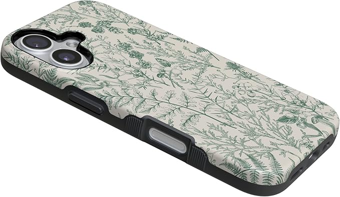 Casely iPhone 17 Case | Sage Garden | Green Floral | Compatible with MagSafe | Bold Protective Design