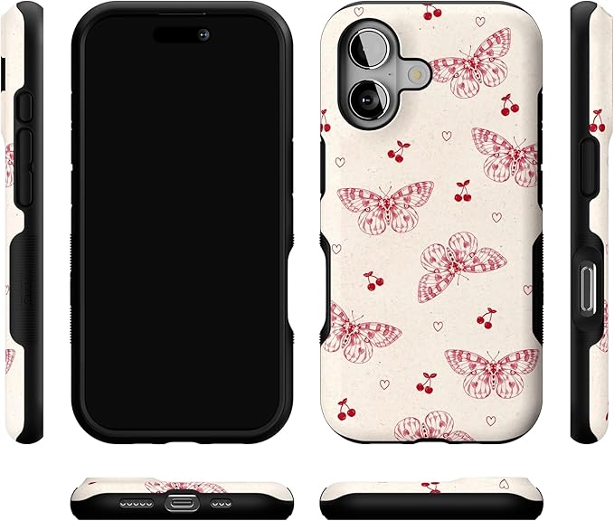 Casely iPhone 17 Case | Heart Flutters | Butterfly | Bold Protective Design | Compatible with MagSafe