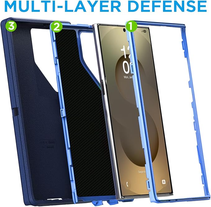 AICase for Samsung Galaxy S25 Ultra(6.9"),Heavy Duty Drop Protection Full Body Rugged Shockproof/Drop Proof/Dust Proof Military Protective Tough Durable Phone Cover for Galaxy S25 Ultra 2025_2