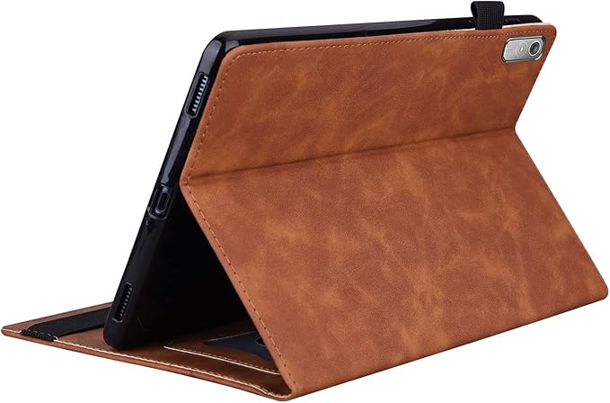 Case for Lenovo Tab P11 (2nd Gen) 11.5 inch/Pad Plus 2023 Magnetic PU Leather Folio Stand Shell Cover Foldable Card Holder Multi-Angle Lenovo Tab P11 Gen2 Tablet 2023 11.5",Brown