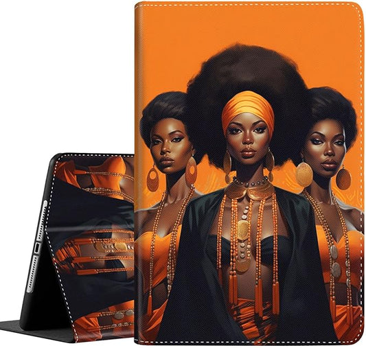 Case for Galaxy Tab A9 Plus ， Auto Sleep/Wake Multi-Angle Viewing Slim Folio Stand Cover for Samsung Galaxy Tab A9+/A9 Plus 11 Inch 2023 (SM-X210/X216/X218), American Women