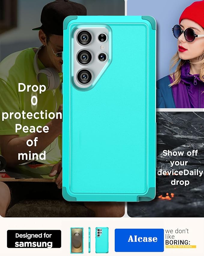 AICase for Samsung Galaxy S25 Ultra Case,3-Layer Heavy Duty Pocket-Friendly Rugged Durable Military Grade Protection Shockproof/Drop Proof/Dust Proof Protective Cover for Galaxy S25 Ultra 2025_3