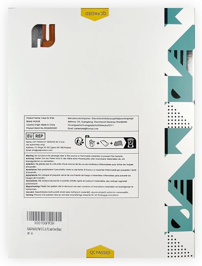 auaua Case for iPad (A16) 11th Generation 11 Inch 2025, iPad 10th Generation 10.9 Inch 2022, with Pencil Holder, Auto Sleep/Wake, Adjustable Stand, PU Leather (Brown)