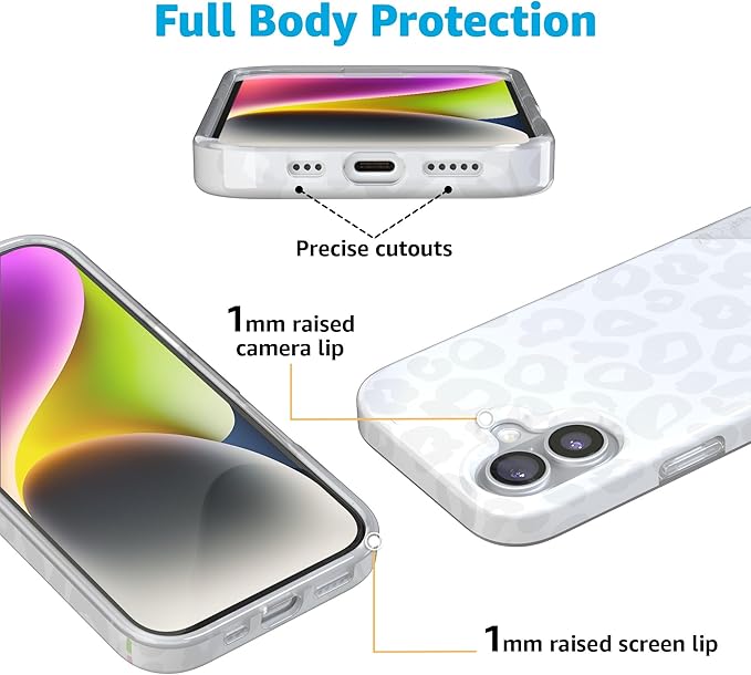 Casely iPhone 17 Case | Into The Wild | White Snow Leopard | Compatible with MagSafe | Classic Ultra Slim Design