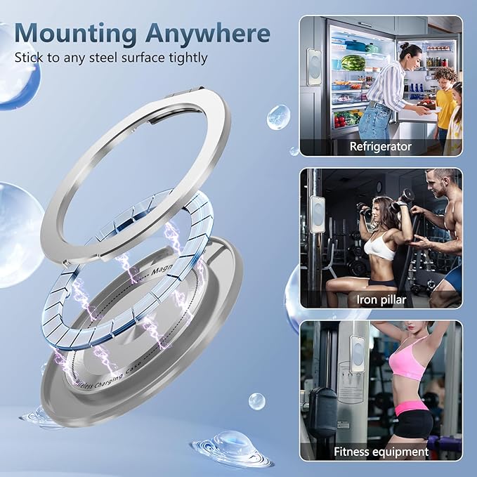 for Samsung Galaxy S25 Edge Case Compatible with MagSafe Magnetic,with Screen Protector,with Kickstand Ring Military Grade Drop Heavy Duty Protection Shockproof for S25 Edge Phone Case Clear