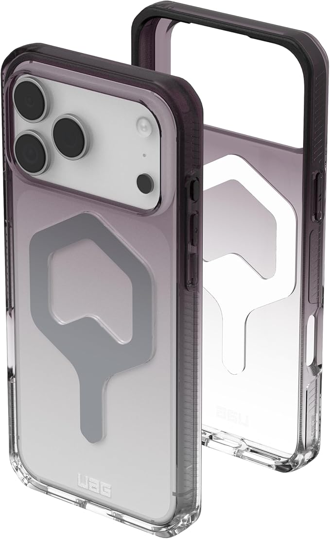 URBAN ARMOR GEAR UAG Designed for iPhone 17 Pro Max Case Plyo - Compatible with MagSafe Translucent Military Grade Protective Cover, Black/Clear Ombre
