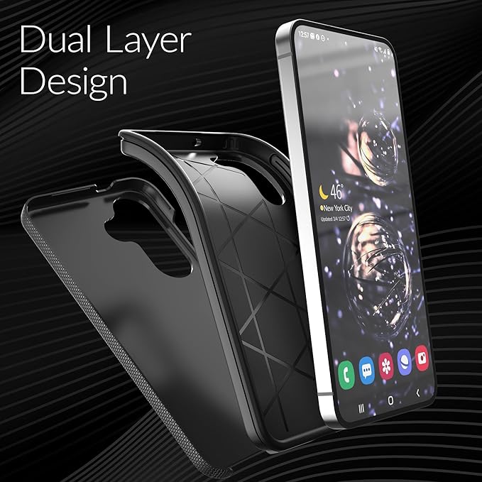 Crave Dual Guard Compatible with Samsung Galaxy S25 Case, Shockproof Protection Dual Layer Case for Samsung Galaxy S25 - Black