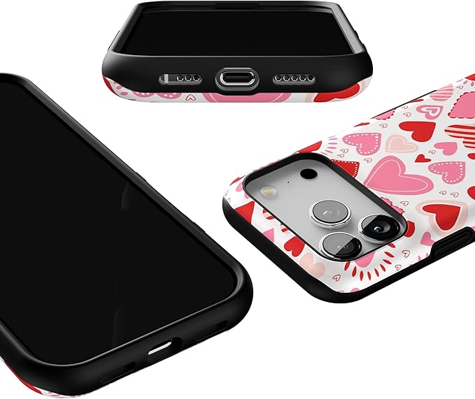 Casely iPhone 17 Pro Case | Love Struck | Heart Stickers | Bold Protective Design | Compatible with MagSafe