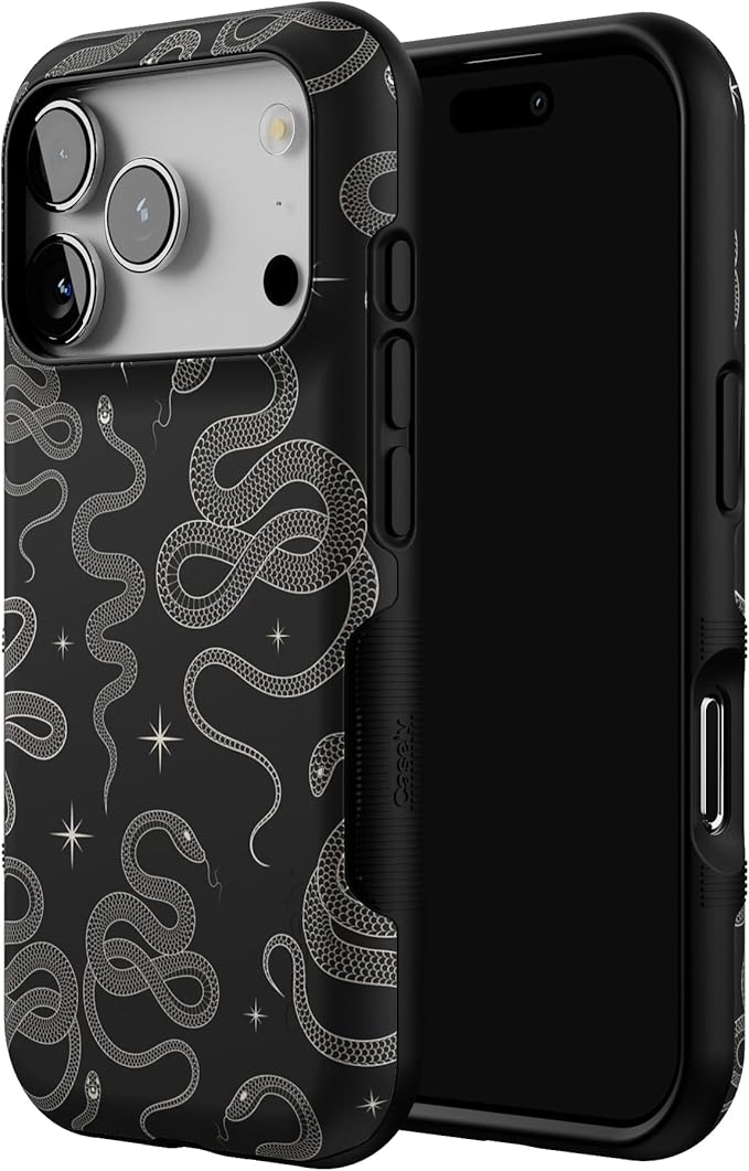 Casely iPhone 17 Pro Case | We're Ready for It | Black Serpent | Bold Protective Design | Compatible with MagSafe