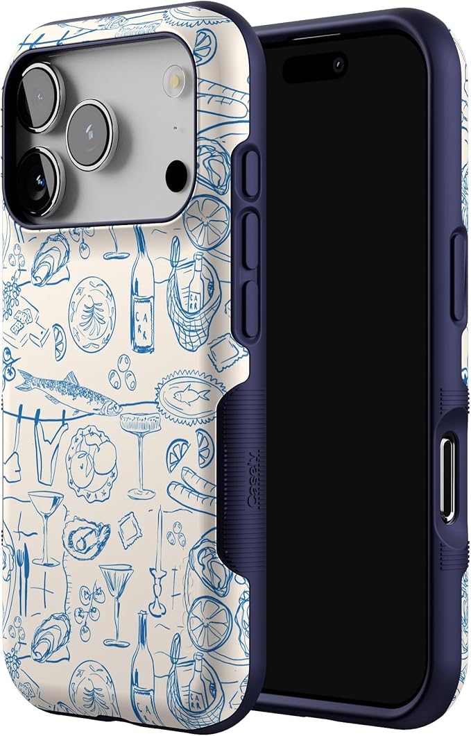 Casely iPhone 17 Pro Case | Amalfi Aperitivo | Dolce Vita | Bold Protective Design | Compatible with MagSafe
