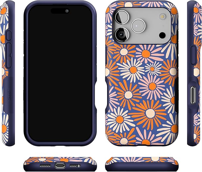 Casely iPhone 17 Pro Case | Spring Forward | Daisy Floral | Bold Protective Design | Compatible with MagSafe