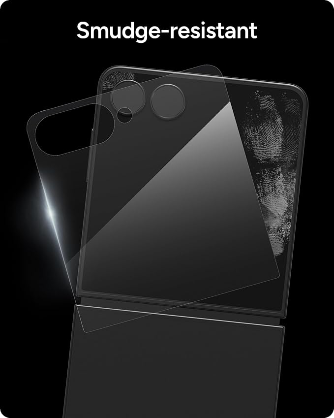 ZAGG Glass+ Samsung Galaxy Z Flip7 Screen Protector (Front Screen Only) – 3x Stronger, Scratch-Resistant, Smudge-Resistant, Fingerprint Scanner Compatible, InvisibleShield, Easy Installation