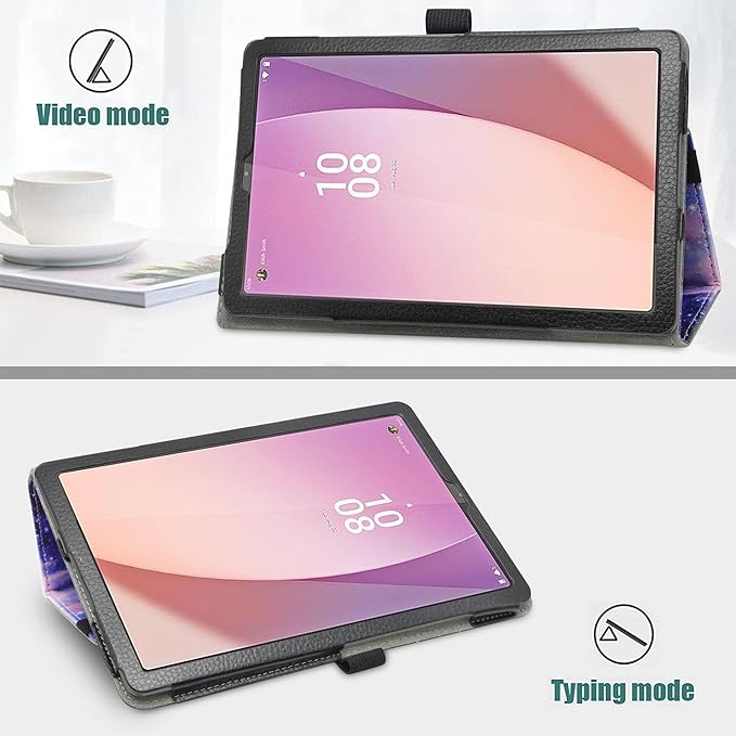 Bige for Lenovo Tab M9 Case,PU Leather Folio 2-Folding Stand Cover for Lenovo Tab M9 (TB-310FU, 2023 Released) 9" Tablet,Galaxy