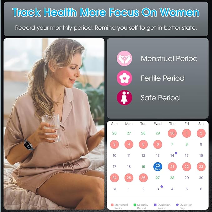 Smart Watch for Men Women (Answer/Make Calls) 1.83" HD Fitness Running Smartwatch Compatible Android iOS Phones with Step Counter/Heart Rate/Sleep, 120+ Sports Modes IP68 Waterproof, Black/3 Bands