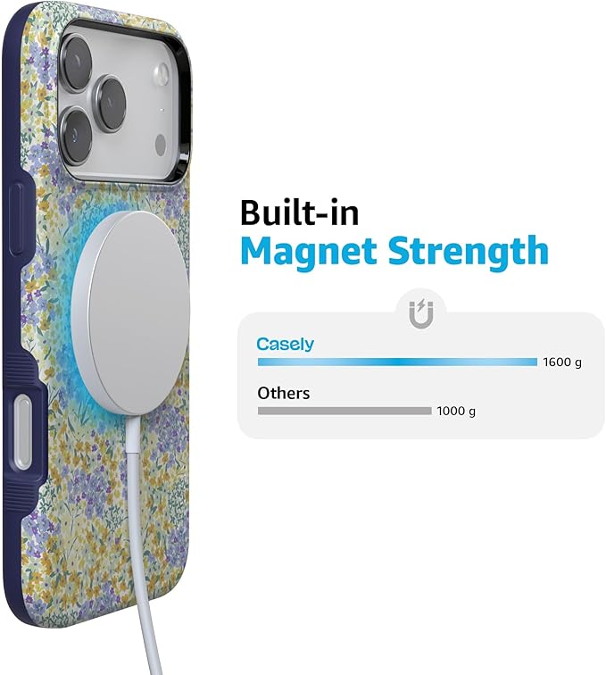 Casely iPhone 17 Pro Case | Dream Garden | Cottagecore | Compatible with MagSafe | Bold Protective Design