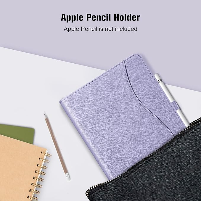 Fintie Case for iPad 9th / 8th / 7th Generation (2021/2020/2019) 10.2 Inch - [Corner Protection] Multi-Angle Viewing Stand Cover with Pocket & Pencil Holder, Auto Sleep Wake, Lilac Purple