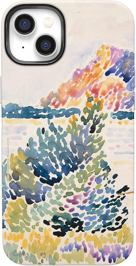 Casely iPhone 14 Case | Cap Nègre | Calm Waters | The Met Museum Watercolor | Compatible with MagSafe | Bold Protective Design