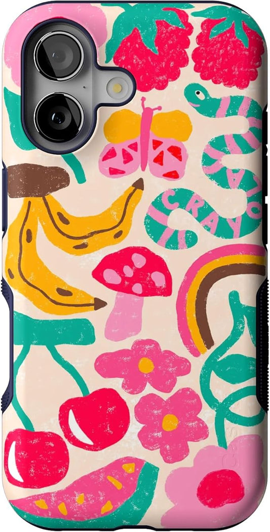 Casely iPhone 17 Case | Doodle Bug | Crayola Crayon | Bold Protective Design | Compatible with MagSafe