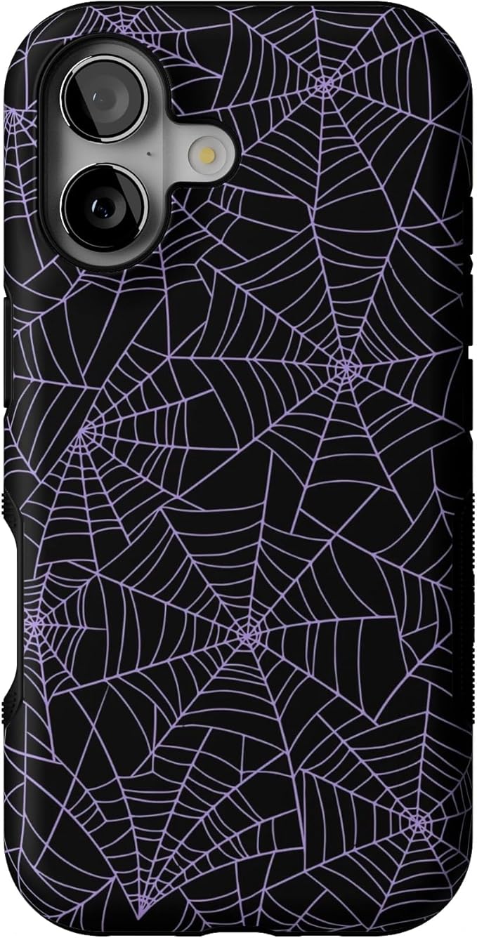 Casely iPhone 17 Case | Midnight Web | Spider Web | Bold Protective Design | Compatible with MagSafe